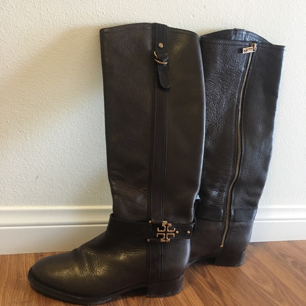 Tory Burch Leather Rider Boot